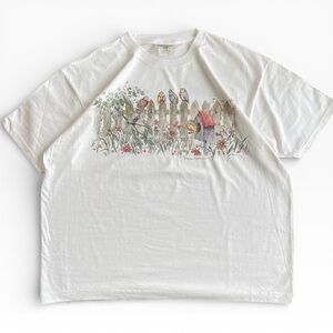 Vintage Northern Reflections Birds & Flowers Graphic Tee T-Shirt XL